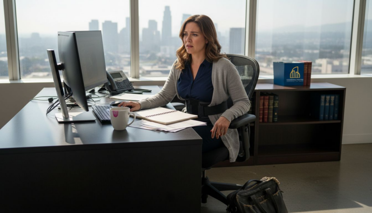 Employee with disability worried in office