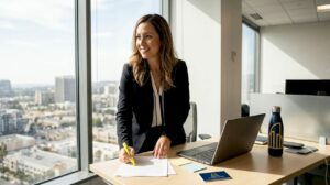 Employee reviewing HR policy in Snap Inc. office