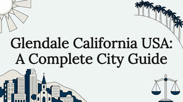 Glendale editorial title card illustration