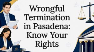 Decorative title card illustration for wrongful termination article