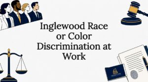 Decorative title card illustration for race discrimination article