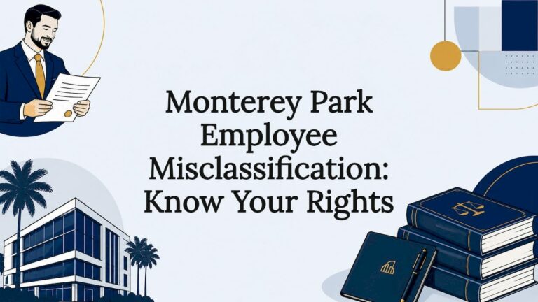 Decorative legal article title card illustration