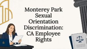 Decorative title card with legal themed illustrations