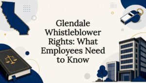 Decorative legal blog title card illustration