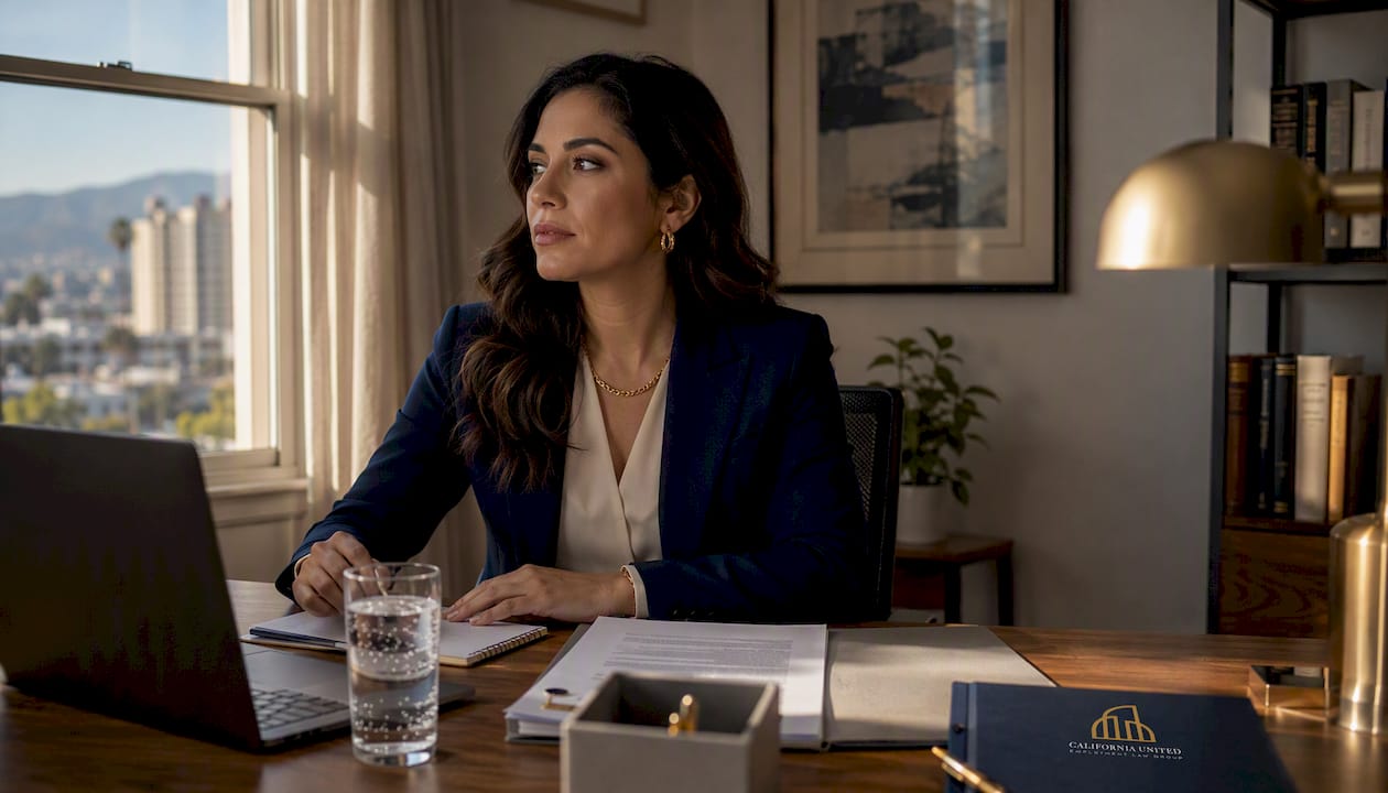 Professional woman showing subtle workplace tension