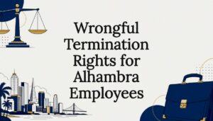 Decorative title card illustration for employment law article