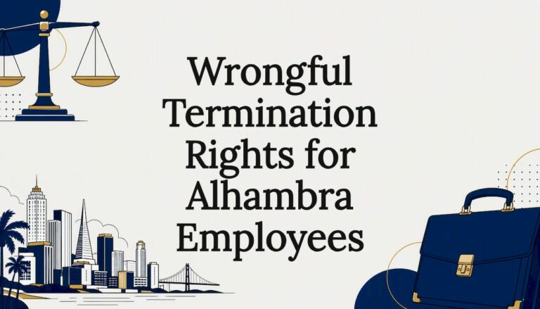 Decorative title card illustration for employment law article