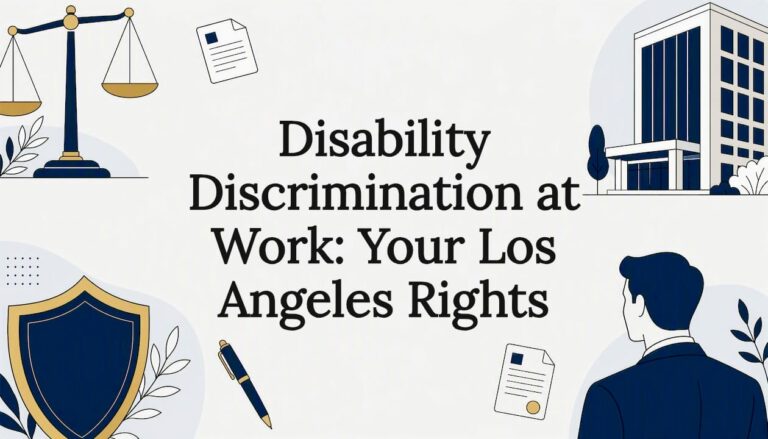 Decorative legal rights title card illustration