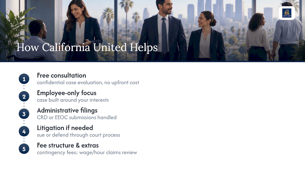 How California United Law Group Can Help — overview diagram
