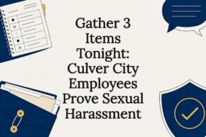 Decorative sexual harassment evidence title card