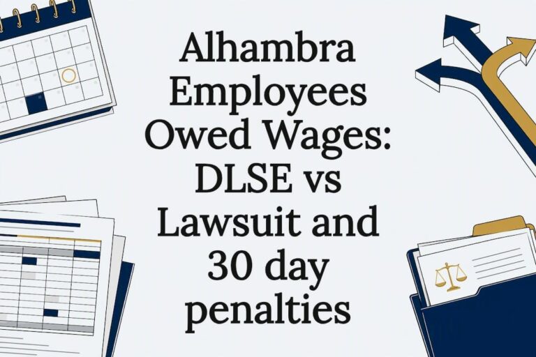 Wage claim legal article title card