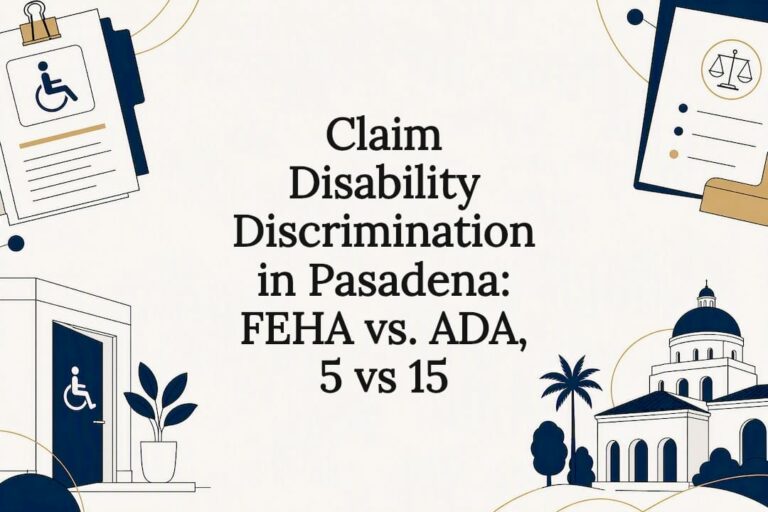 Disability discrimination legal article title card