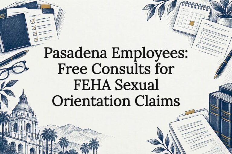 FEHA sexual orientation claim title card