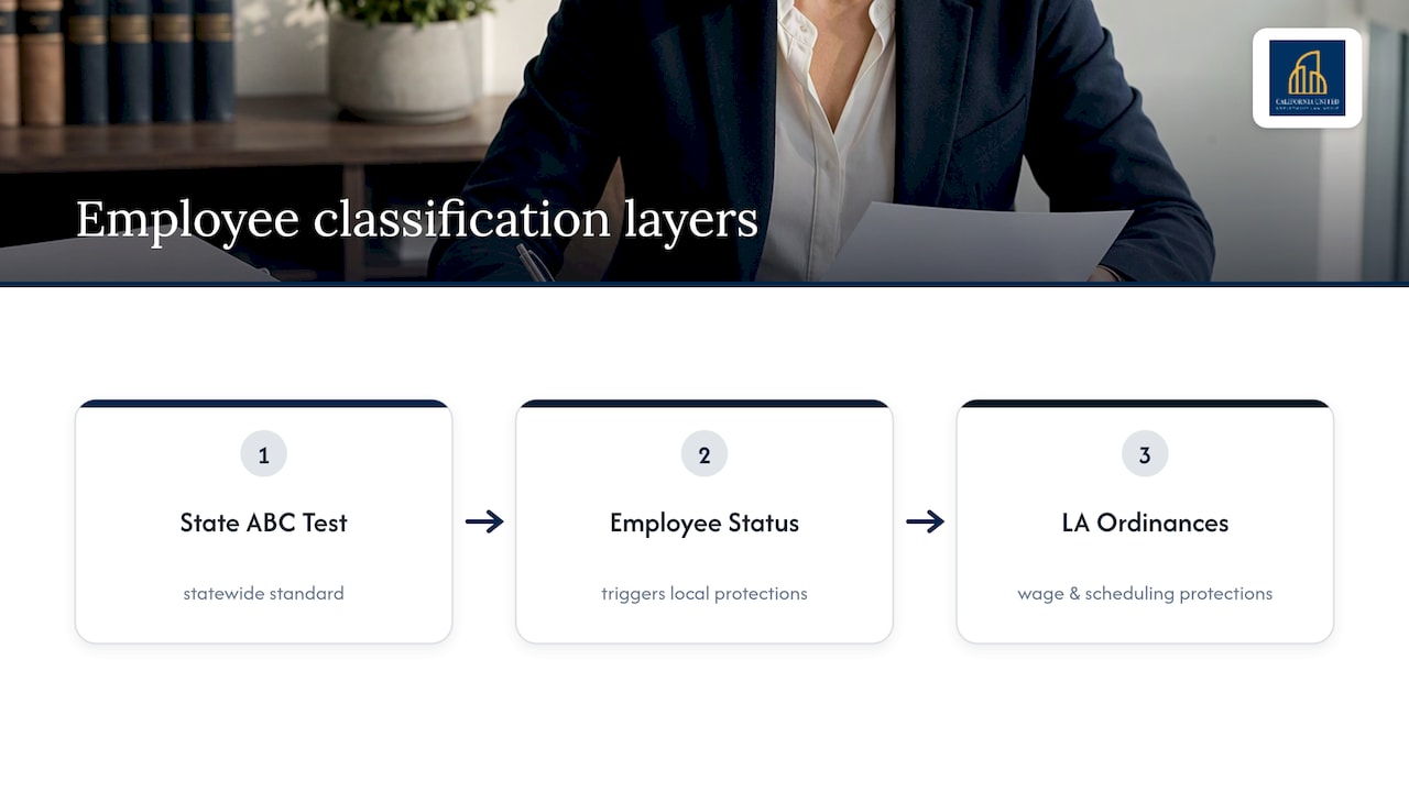 California and Los Angeles worker protections layers
